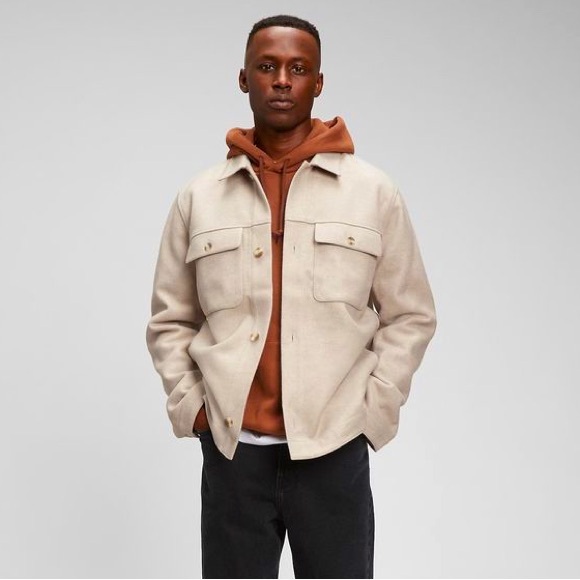 GAP ⭐️ wool blend shirt jacket